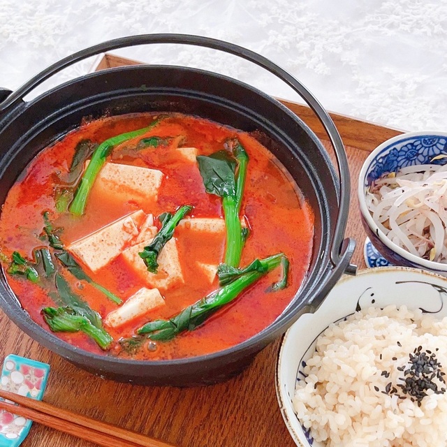 精進豆腐チゲ味噌鍋